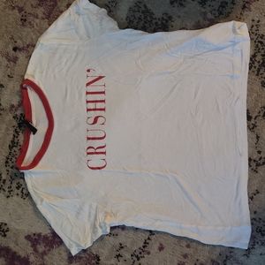 Crop top, red and white